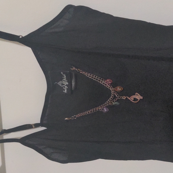 Baby Phat Top Black Sheer Camisole - Picture 2 of 6